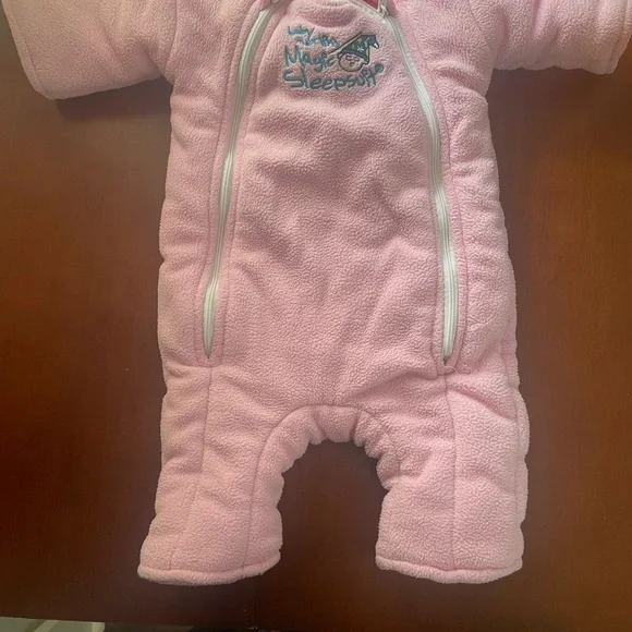 Soft Pink Kids Pajamas Sleep Sack - Picture 4 of 6